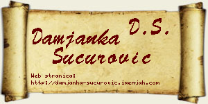 Damjanka Šućurović vizit kartica